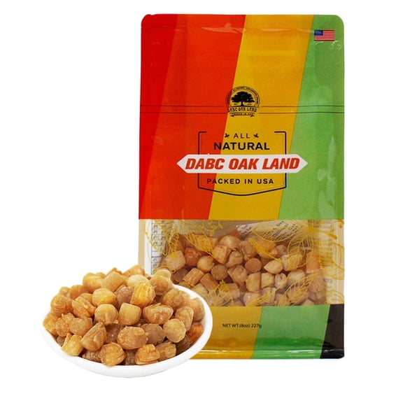 DOL Natural Sun Dried Top Graded Scallop Conpoy （小干貝 瑤柱淡幹 扇貝海鮮幹 經濟實惠） Grocery & Gourmet Food Meat & Seafood Seafood Dried Seafood Dried Scallops 8OZ