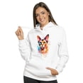 thumbnail image 2 of Watercolor Drip Devon Rex Pop Art Colorful Portrait Artwork Hoodie Unisex Merch Hoodies Cat Lover Kitten Owner Gifts - 01009, 2 of 6