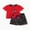 Red, variant on Disney Toddler Boys Lilo & Stitch Graphic T-Shirts and Shorts 2 Pieces Summer Outfit Sets Sizes 2-6