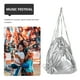 thumbnail image 3 of Bolsa de nailon, pequeña bolsa de gimnasio con cordón, plegable, de gran capacidad, mochila deportiva de viaje, impermeable, mochila de nailon con cordón, 3 of 7