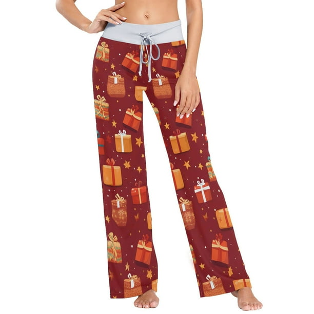 New Arrival Custom Casual Loose Sport Ladies Christmas Pants