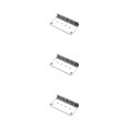 thumbnail image 4 of letairis 1/2/3/5 Plaque de Base de Chevalet de Guitare Résistant à l'Usure Remplacement de l'Instrument Accessoire Universel Compatible Pièces Basses Argent 3PCS, 4 of 6