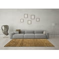 thumbnail image 3 of Ahgly Company Indoor Square Abstract Brown Modern Area Rugs, 4' Square, 3 of 4