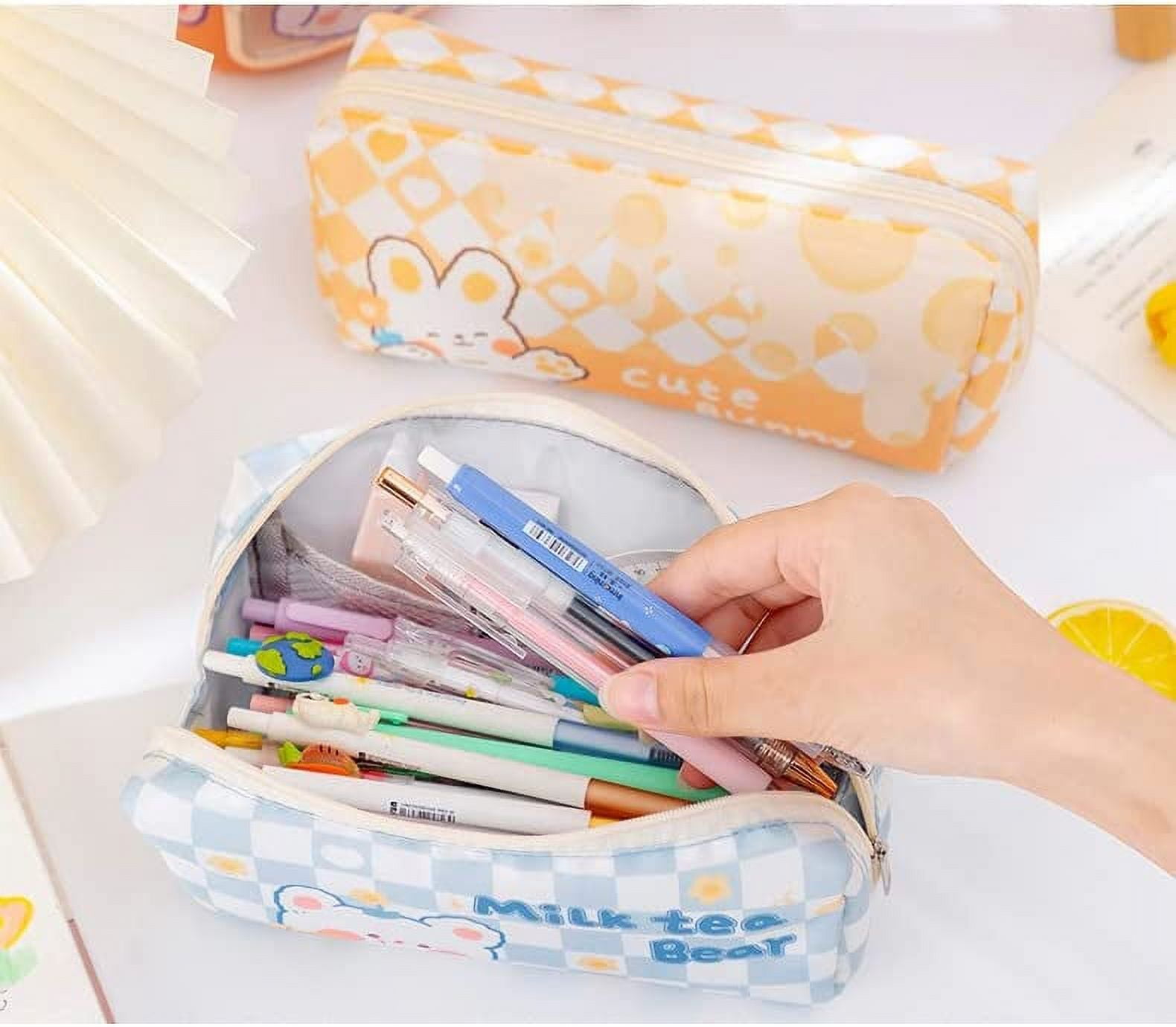 Korean Aesthetic Pencil Pouch – StationeryMore