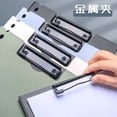 thumbnail image 4 of 1pc New A4 File Folder Clipboard Writing Pad Memo Clip Board Double Clips Organizer School Office Stationary, 4 of 6
