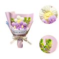 thumbnail image 6 of deevoka Knitted Artificial Flowers Crochet Flowers Decoration Ornament Artificial Artwork for Wedding Valentines Day Thanksgiving Day, 6 of 9