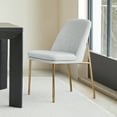 thumbnail image 6 of CHITA Modern Dining Chairs Set of 3 Metal Legs Dining Chair, Fabric in Cloud(Multi-colored), 6 of 8