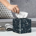 thumbnail image 4 of Kdxio Romantic Eiffel Tower Print Tissue Box Cover,Square Decorative PU Leather Facial Paper Case Organizer Holder Dispenser for Bathroom,Night Stands,Desk,Car 5.2''X5.2''X5.2'', 4 of 6