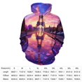 thumbnail image 2 of Eiffel Tower at Dawn Men's Women New Sweatshirt Hoodie Men's Plus Size Sweatshirt Hooded Sweatshirt 3d Printed Street Men's Cloth, 2 of 6