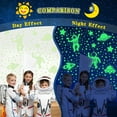 thumbnail image 5 of Sinekong 556PCS Glow in The Dark Stars for Ceiling, 3D Space Galaxy Stickers Astronaut Rocket Planet for Kids Room Wall Decals (Green), 5 of 8