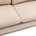 thumbnail image 5 of ARCTICSCORPION Loveseat Sofa with Gold Metal Legs, Mid-Century Tufted Velvet Accent Sofa, Upholstered Comfy Arm Sofa with Removable Seat Cushion, Modern Velvet Sofa, for Living Room, Bedroom, Beige, 5 of 7
