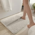 thumbnail image 6 of sruoe Bath Mat Rugs, Bath Mats for Bathroom Floor, Extra Absorbent Quick Dry Bathroom Mats, Washable Bath Rugs and Mats, Bath Carpet for Shower, Polyester, Beige, 6 of 7