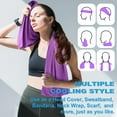 thumbnail image 5 of Ice & Sweat Towels, 43.3" x 15.7" - Cooling Neck Wraps for Summer Heat - Quick Cool Down for Gym, Running, Golf, Yoga & Sports, 5 of 8