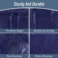 thumbnail image 4 of 6 Pack Extra Heavy Duty Large Moving Bags with Strong Zipper & Comfortable Handles, Sturdy & Durable Clothes Storage Bags Totes Bins, Blue Packing Moving Boxes for College Supplies, Dark Blue, 4 of 4