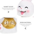thumbnail image 4 of Adorable Resin Craft Rabbit Ornament Lovely Bunny Modeling Desktop Decor, 4 of 8