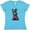 Aqua, variant on Inktastic Scottie Dog in Plaid Women's V-Neck T-Shirt