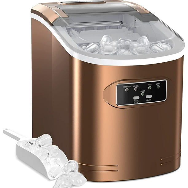Countertop Ice Maker Machine, Compact Portable Ice Makers Countertop