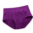 thumbnail image 2 of Rigardu Hot Sale!! Women's Cotton Underwear High Waisted Full Coverage Ladies Soft Strech Breathable Panties Women's High Waist Hip Plus Size Pure Postpartum Abdomen Briefs Dark Grey L, 2 of 3