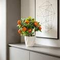 thumbnail image 5 of Artificial Fruit Bonsai, High End artificial Fruit and Flower Arrangement for Indoor Decor, Fashionable Home Decoration with Green Plants, Mini Potted Centerpiece for Table and Shelf Display, 5 of 7