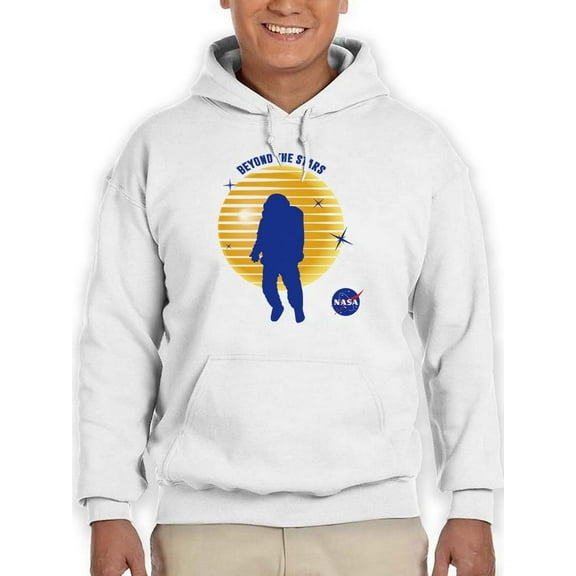 NASA Nasa Beyond Stars Astronaut Hoodie Men -NASA Designs, Male Large