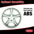 thumbnail image 3 of Topline Products C80135-15S Silver 15" ABS Wheel Cover | Universal Hubcap | High Impact Strength | Heat-Resistant | Pack of 4, 3 of 6