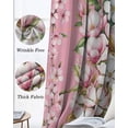 thumbnail image 3 of Pink Orchid Flowers Kitchen Curtains Vintage Floral Leaves Plants Spring Cafe Short Curtains for Bathroom Blackout Window Curtain Small Window Treatment Drapes for Bedroom Living Room 27.5"x39"x2, 3 of 9