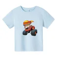 thumbnail image 4 of Camisetas divertidas de algodón para niños con dibujos animados de Blaze y los Monster Machines, camisetas geniales de verano para bebés, camisetas para niños, ropa para niñas, 4 of 5