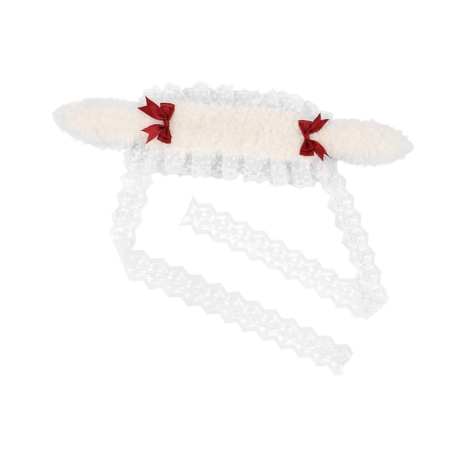 Bunny Ears Lolita Headband Elegant Lace Hair Band para presentaciones en el festival