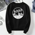 thumbnail image 4 of Femmes de Noël Pull Imprimé Mode Sweatshirt Manches Longues Fermeture Blouse Mi Longueur Veste Col Rond Hiver Cardigan Hoodie Soft Outwear, 4 of 6