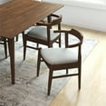 thumbnail image 4 of Ashcroft Mid-Century Modern Dining Chair, Gray Fabric, Kids, Solid, Set of 2, 4 of 5