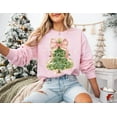 thumbnail image 5 of Christmas Tree Bow Sweatshirt,Christmas Tree Sweater, Christmas Coquette Christmas Shirt, 5 of 5