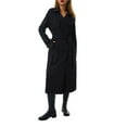 thumbnail image 3 of TheFound Women's Waterproof Double-Breasted Trench Coat Classic Lapel Overcoat Slim Outerwear Coat with Belt, 3 of 7