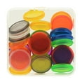 thumbnail image 1 of LOVIVER 30 Transparent Plastic Discs Binding DIY Notebook Office Supplies 28mm, 1 of 8