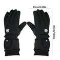 thumbnail image 3 of ToyKingdee Winter Warmth Heated Gloves Full Finger Hand Warmer Windproof Waterproof Touch Screen Professional Electric Heating Motorcycle Gloves Suitable Skiing Fishing Climbing, 3 of 3
