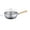 22cm, variant on 430 Stainless Steel Soup Pot Japanese-style Snow Pot Flat Bottom Non-stick Wok Wooden Handle Stew Pot Milk Pot Kitchen Cookware