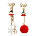 thumbnail image 1 of Bijoux en Liquidation Boucles d'Oreilles Créatives pour Femmes Boucles d'Oreilles de Noël Tendances de Mode Boucles d'Oreilles Rouges A, 1 of 4