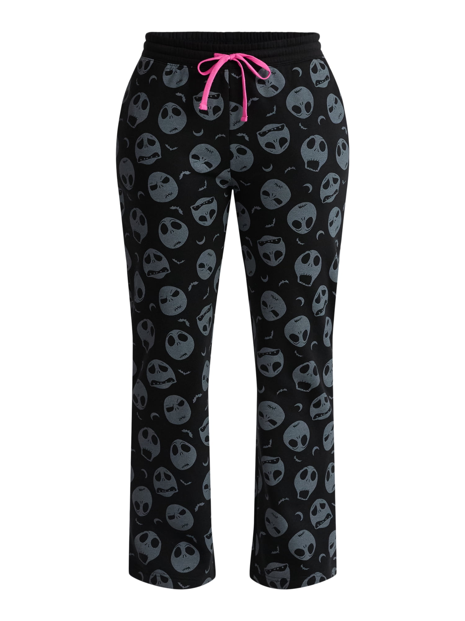 Disney Nightmare Before Christmas Women's Graphic Print Fleece Jogger Pants, Sizes XXS-XXL