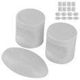 thumbnail image 4 of Juego de 4 perillas de puerta corredera para cuarto de baño, herrajes para manija de puerta de vidrio para baño (L38)L38W, 4 of 5