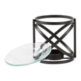 thumbnail image 5 of Zingz & Thingz Orbital Candle Oil Warmer with Stand - 3.5" - Black and Clear, 5 of 8