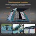 thumbnail image 3 of 4-6 Person Waterproof Family Camping Tent for All Seasons, Instant Setup Outdoor Tent with Double Doors, Dome Design for Family, Hiking & Traveling, 3 of 6