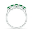 thumbnail image 2 of Angara Natural 1 Ct. Emerald Non Eternity Wedding Band in 14K White Gold for Women (Ring Size: 12), 2 of 13