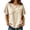 Beige, variant on CAIVO Women Shirts Casual Blend Short Sleeve Crew Neck Tops Loose Relaxed O-Neck Solid Color Vacation Shirts