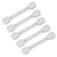 thumbnail image 4 of cerraduras de seguridad ajustables para cajones y refrigeradores, a prueba de bebés, para muebles, cocinas y hornos, color gris., 4 of 14