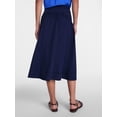 thumbnail image 4 of Scenario Women's and Women's Plus Tie Waist Midi Skirt, Sizes XS-4X, 4 of 6