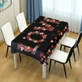 thumbnail image 2 of Valentine''s Day Table Cloths Rectangle 54 x 72 inch Wrinkle Free Kitchen Table Clothes Colorful Heart Tablecloth for Buffet Table, Parties, Romantic Dinner, Wedding & More, 2 of 6