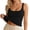Black, variant on KHONTS Women's Double Lined Square Neck Tank Top Sleeveless Basic Crop Tops Trendy Going out Tops with Built in Bra White XL