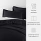 thumbnail image 3 of Ultra Suave y Transpirable - Juego de Funda Nórdica - Ropa de Cama Negra Matrimonial/Queen de Comfort Canopy, 3 of 10