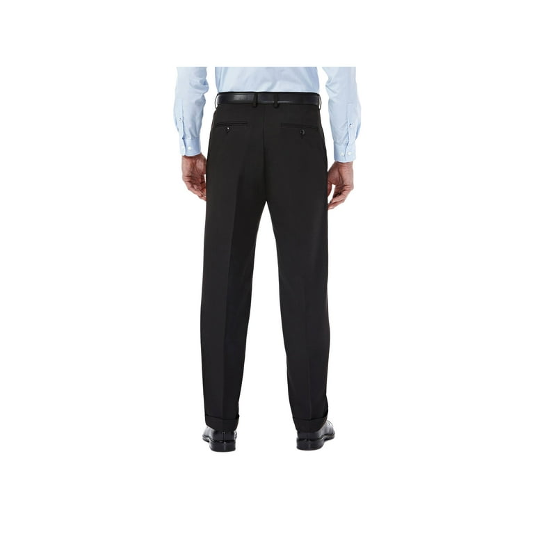 Haggar Men's Mynx Gabardine Pleat Front Dress Pant Classic Haggar Men's Mynx Gabardine Pleat Front Dress Pant Classic
