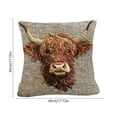 thumbnail image 3 of Tuvgenk Indoors Throw Pillow Covers Polyester 18x18 In Embroidered Pillowcases Decor Cow Multicolor for Patio, 3 of 6