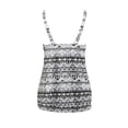 thumbnail image 5 of Puliio Blouson Tankini Tops for Women Tribal Geometric Print V Neck Loose Fit Bathing Suit No Bottom, 5 of 5